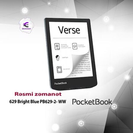 E-reader PocketBook 629 Bright Blue PB629-2- WW – Planşet və elektron kitablar – ucuztap.az