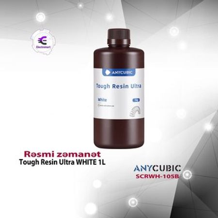 Anycubic Tough Resin Ultra WHITE 1L SCRWH-105B – Biznes üçün avadanlıq – ucuztap.az