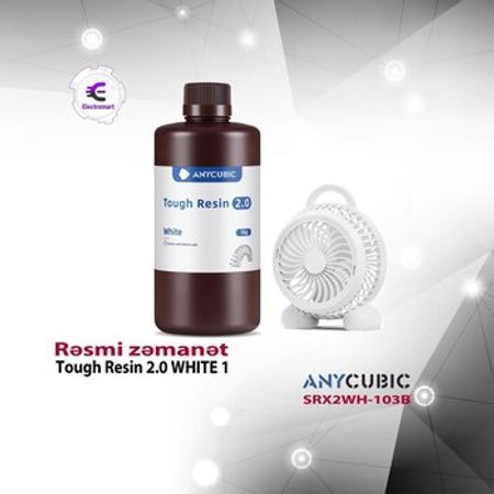 Anycubic Tough Resin 2.0 WHITE 1L SRX2WH-103B – Biznes üçün avadanlıq – ucuztap.az