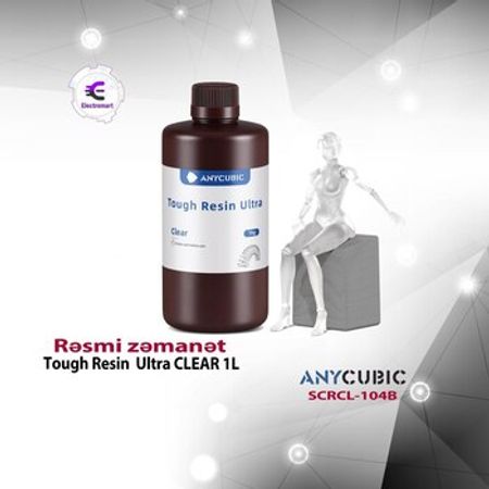 Anycubic Tough Resin Ultra CLEAR 1L SCRCL-104B – Biznes üçün avadanlıq – ucuztap.az