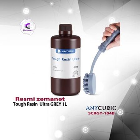 Anycubic Tough Resin Ultra GREY 1L SCRGY-104B – Biznes üçün avadanlıq – ucuztap.az