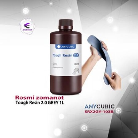 Anycubic Tough Resin 2.0 GREY 1L SRX2GY-103B – Biznes üçün avadanlıq – ucuztap.az