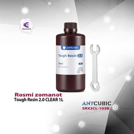 Anycubic Tough Resin 2.0 CLEAR 1L SRX2CL-103B – Biznes üçün avadanlıq – ucuztap.az