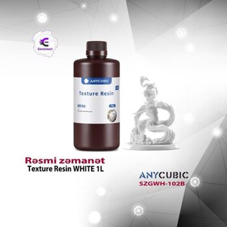 Anycubic Texture Resin WHITE 1L SZGWH-102B – Biznes üçün avadanlıq – ucuztap.az