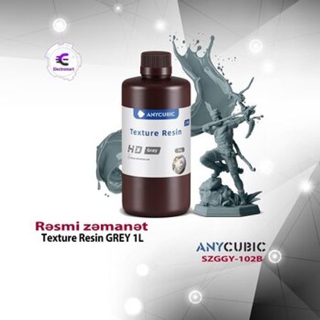 Anycubic Texture Resin GREY 1L SZGGY-102B – Biznes üçün avadanlıq – ucuztap.az