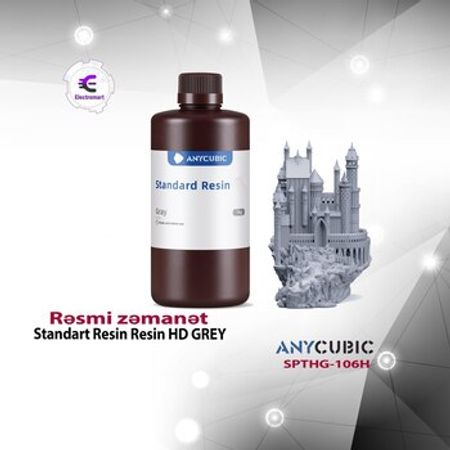 Anycubic Standart Resin HD GREY 1L SPTHG-106H – Biznes üçün avadanlıq – ucuztap.az