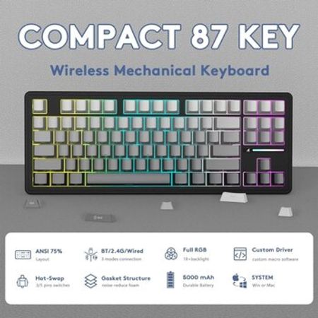 Attack Shark M87 PRO Wireless Mechanical Gaming Keyboard – Bakı – ucuztap.az
