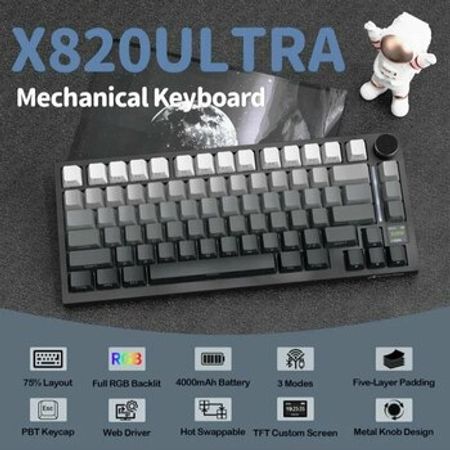 Attack Shark X820 Ultra 75% Wireless Gaming Mechanical Keyboard – Bakı – ucuztap.az