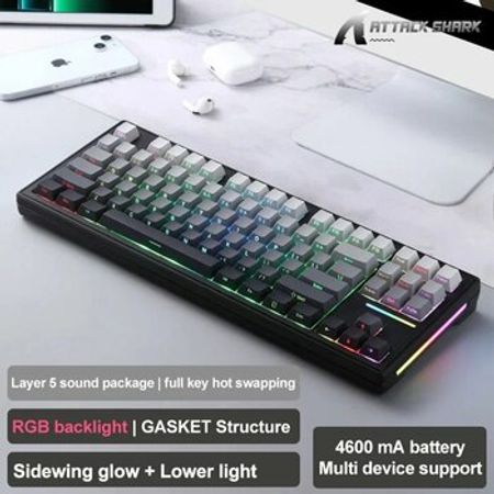 Gaming mexaniki klaviaturası Attack Shark M87 Pro V2 Moonlight – Bakı – ucuztap.az