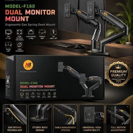 NB F160 İki Qollu Monitor Kronşteyni – Masaüstü kompüterlər – ucuztap.az