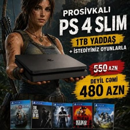 Sony PlayStation 4 Slim 1TB – Bakı – ucuztap.az