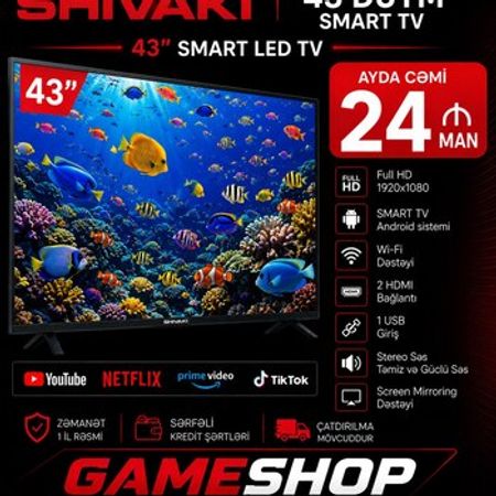 Shivaki 43`smart televizoru – Televizor və proektorlar – ucuztap.az