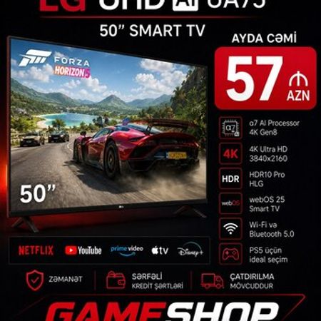 Televizor LG UHD AI UA75 – Bakı – ucuztap.az