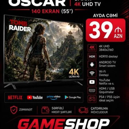 Televizor Oscar 55`UHD Smart TV – Bakı – ucuztap.az