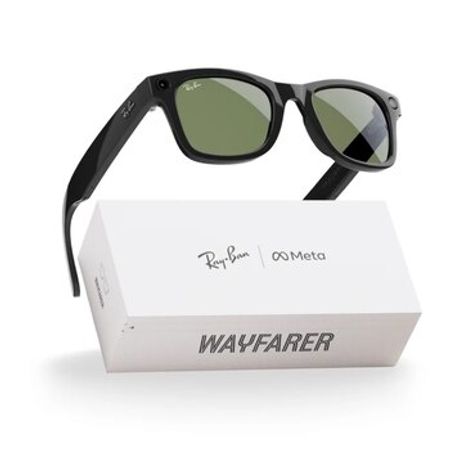 Ray-Ban Meta Gen 1 Wayfarer–Shiny Black |G15 Green – Audio və video – ucuztap.az
