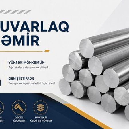 Yuvarlaq dəmir (polad dairə), brutok – Bakı – ucuztap.az