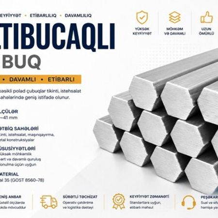 Altıbucaq çubuq (polad altıtilli) – Bakı – ucuztap.az