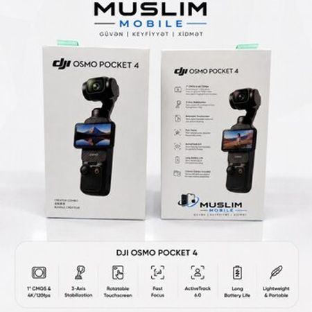 DJI Osmo Pocket 4 Creator Combo – Audio və video – ucuztap.az