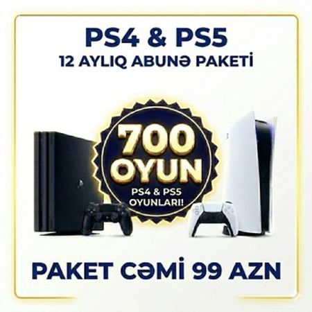 Sony PS4/5 üçün Deluxe abunəlik paket – Oyunlar, pultlar və proqramlar – ucuztap.az