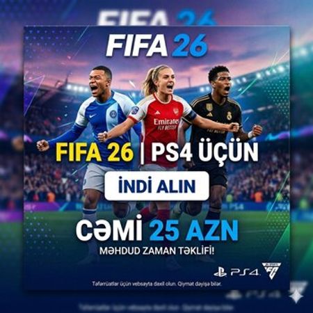 PS4 üçün Fifa 26 oyun diski – Oyunlar, pultlar və proqramlar – ucuztap.az