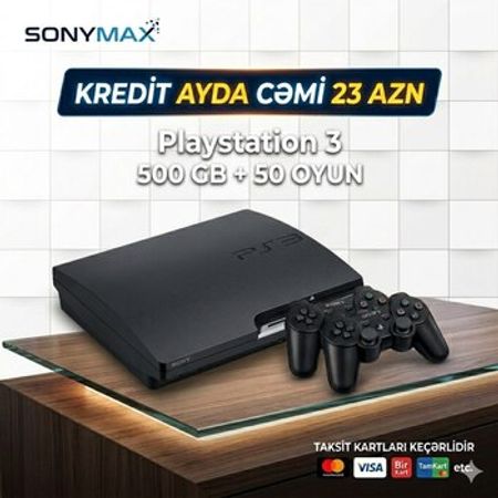 PlayStation 3 Slim 500 GB – Oyunlar, pultlar və proqramlar – ucuztap.az