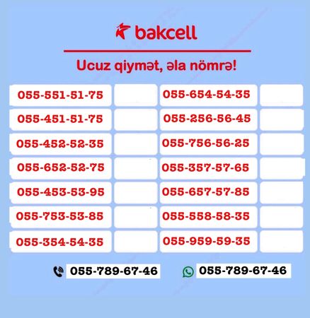 Bakcell nömrə – (055) 551-51-75 – Bakı – ucuztap.az
