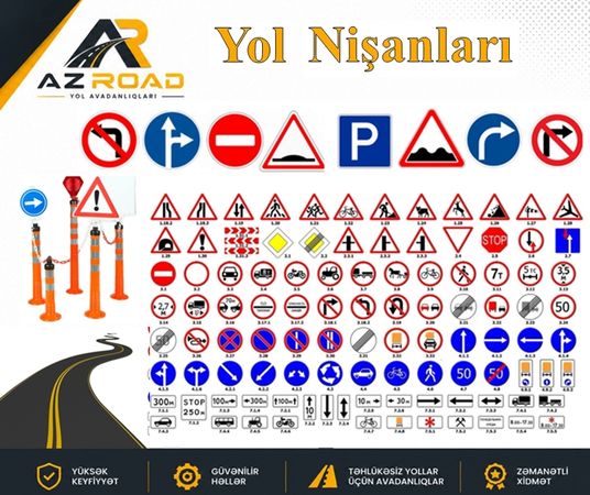 Yol Təhlükəsizlik Nişanların Satışı – Avadanlıqların quraşdırılması – ucuztap.az