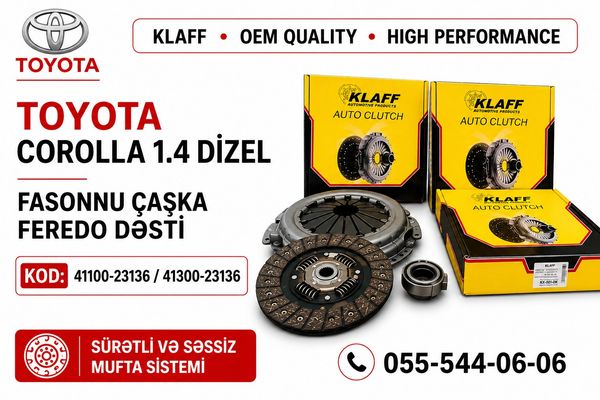 Toyota Corolla 1.4 Dizel Fasonnu Çaşka Feredo Dəsti Klaff| Hyundai Kia – Ehtiyat hissələri – ucuztap.az