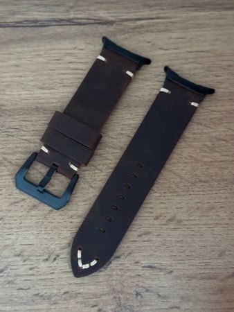 Samsung Galaxy Watch Ultra Brown dəri kəmər – Bakı – ucuztap.az