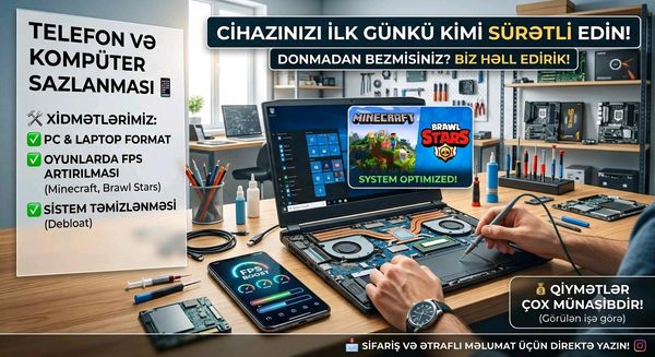 Komputer sazlanması – Yasamal r. – ucuztap.az