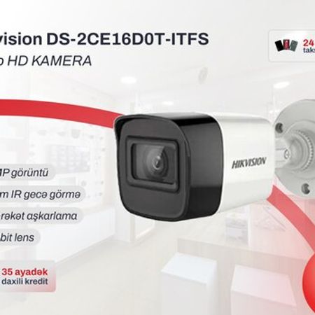 Təhlükəsizlik kamerası Hikvision DS-2CE16D0T-ITFS – Bakı – ucuztap.az