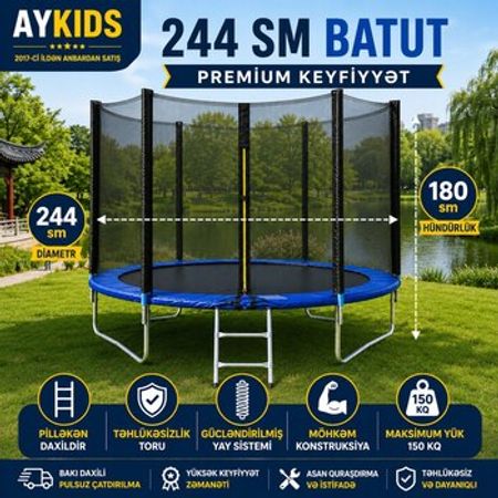 Batut 244 sm – Oyuncaqlar – ucuztap.az