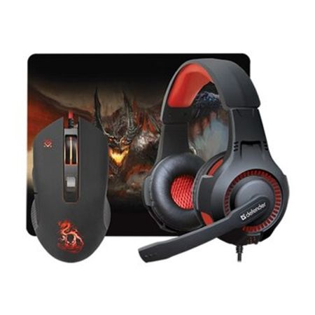 Defender Devourer MHP-006 Mouse+Headset+Carpet Gaming Kit – Kompüter aksesuarları – ucuztap.az