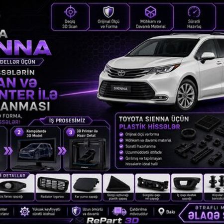 Toyota Sienna plastik ehtiyat hissələri – Ehtiyat hissələri – ucuztap.az