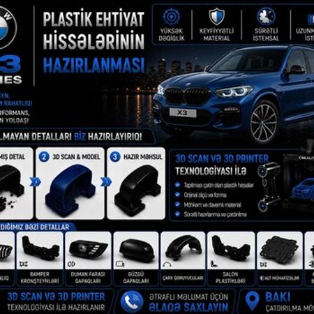 BMW X3 plastik ehtiyat hissələri – Ehtiyat hissələri – ucuztap.az