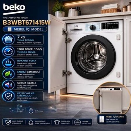 Quraşdırılan paltaryuyan Beko – Paltaryuyanlar – ucuztap.az
