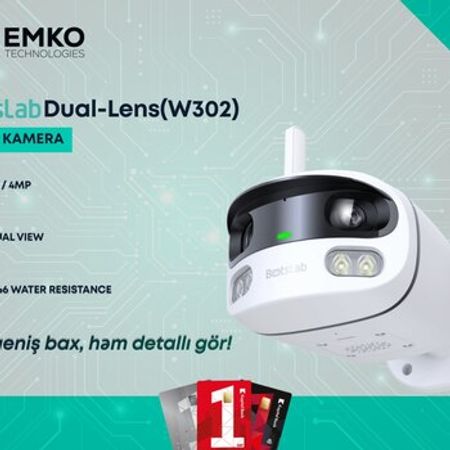 Botslab Outdoor Dual-Lens Camera (W302) – Təhlükəsizlik avadanlığı – ucuztap.az