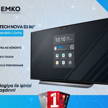 Emkotech Nova S3 86 Ağıllı İnteraktiv Lövhə – Masaüstü kompüterlər – ucuztap.az