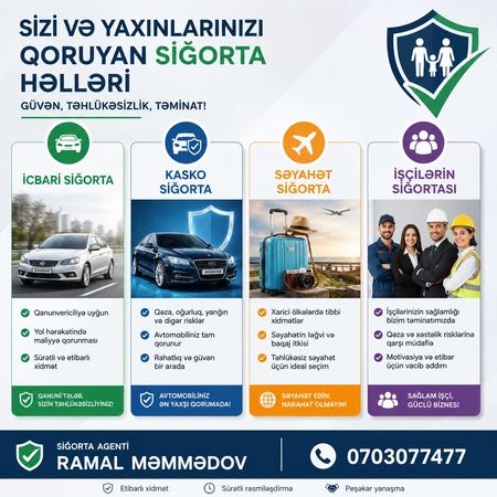 Sığorta Xidmətləri – Avtomobil xidmətləri – ucuztap.az