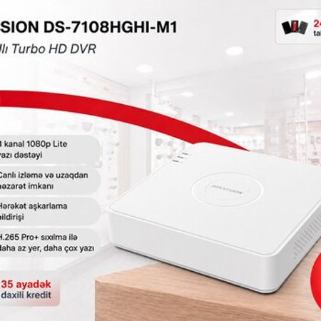 8 Kanallı DVR Hikvision DS-7108HGHI-M1 – Bakı – ucuztap.az