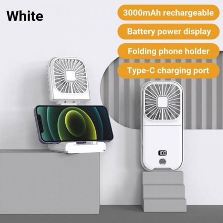 Mini Sərinkeş Telefon Tutacaqlı və 3000mAh PowerBank – Boyundan Asılan – Bakı – ucuztap.az