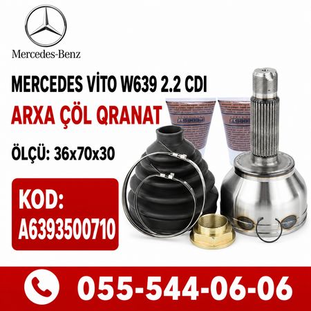 Mercedes Vito W639 2.2 CDI Arxa Çöl Qranat 36x70x30 OEM A – Bakı – ucuztap.az