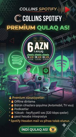 Spotify Premium 1 aylıq (Şəxsi Hesaba İnteqrasiya) – Bakı – ucuztap.az