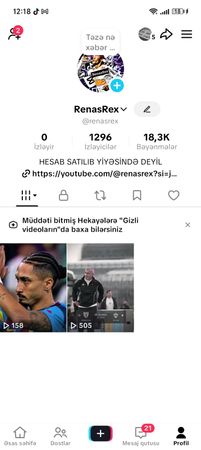 Tiktok Hesab Satışı – Bakı – ucuztap.az