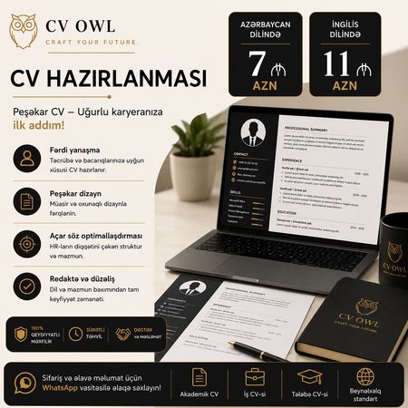 Peşəkar CV hazırlanması – Bakı – ucuztap.az