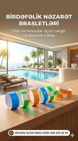 Birdəfəlik Nəzarət Qolbaqları – Bakı – ucuztap.az