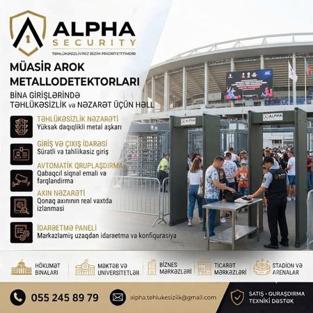 Qapı tipli metal arama detektoru – Təhlükəsizlik sistemlərinin qurulması – ucuztap.az