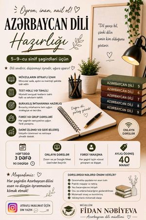 Repititor müəllim – İş axtarıram – ucuztap.az