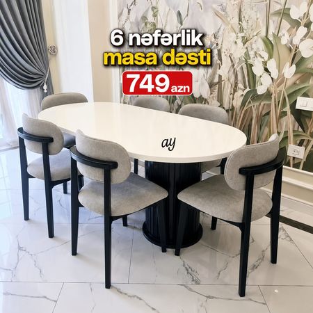 Masa, MDF, Ağ – Mebel və interyer – ucuztap.az