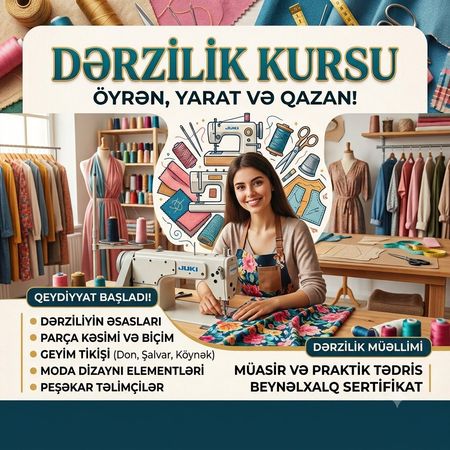 Dərzilik kursu – Hazırlıq kursları – ucuztap.az